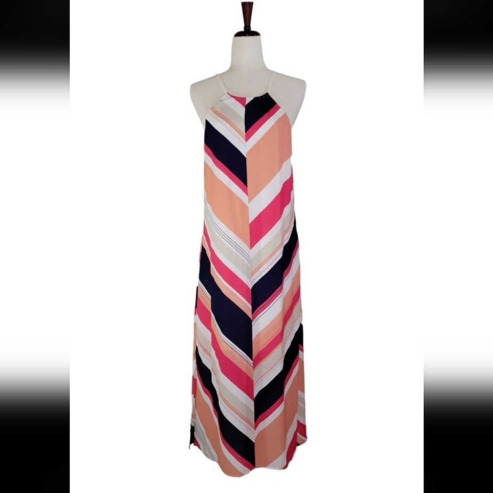 Laundry by Design Striped Maxi Dress Size 10 Medium
